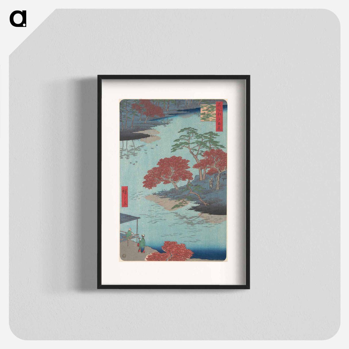 Inside the Akiba Shrine at Ukeji
 - 歌川 広重 Poster.