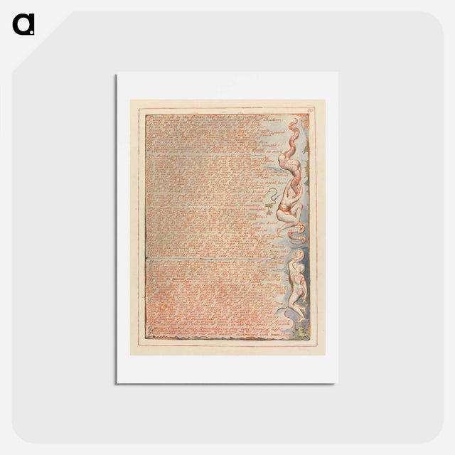アートポストカード-Jerusalem, Plate 80 - ウィリアム ブレイク Postcard.