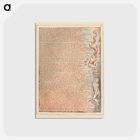アートポストカード-Jerusalem, Plate 80 - ウィリアム ブレイク Postcard.