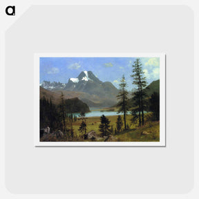 アートポストカード-Long's Peak, Estes Park, Colorado - アルバート ビアスタット Postcard.