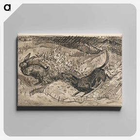 アートパネル-Hunting scene - アーノルド ピーター ワイズ クビンチャン Canvas.
