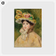 アートポストカード-Woman with Capeline
 - バーンズ・コレクション Postcard.
