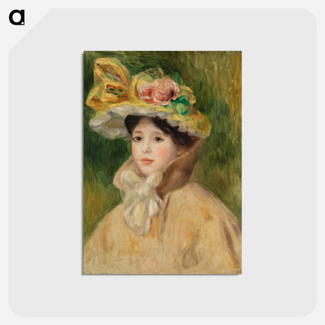 アートポストカード-Woman with Capeline
 - バーンズ・コレクション Postcard.