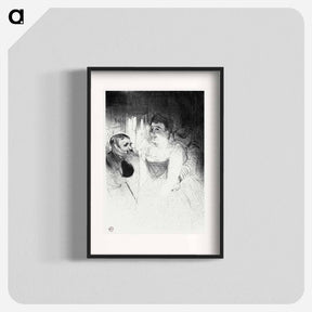 アートポスター-Judic in the Loge - アンリ ド トゥールーズ ロートレック Poster.