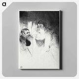 アートパネル-Judic in the Loge - アンリ ド トゥールーズ ロートレック Canvas.