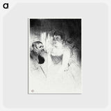 アートポストカード-Judic in the Loge - アンリ ド トゥールーズ ロートレック Postcard.