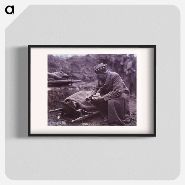 アートポスター-Capt. G.E. West ARC Talking to Wounded, Argonne Forest
 - 国立医学図書館 Poster.