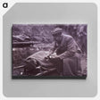 アートパネル-Capt. G.E. West ARC Talking to Wounded, Argonne Forest
 - 国立医学図書館 Canvas.