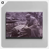 アートパネル-Capt. G.E. West ARC Talking to Wounded, Argonne Forest
 - 国立医学図書館 Canvas.