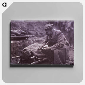 アートパネル-Capt. G.E. West ARC Talking to Wounded, Argonne Forest
 - 国立医学図書館 Canvas.