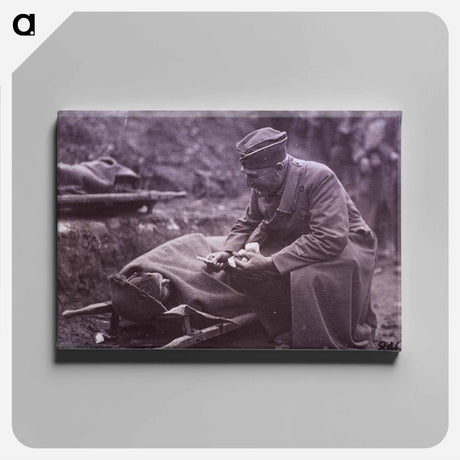 アートパネル-Capt. G.E. West ARC Talking to Wounded, Argonne Forest
 - 国立医学図書館 Canvas.