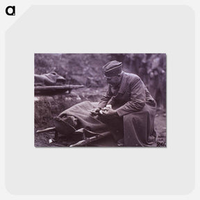 アートポストカード-Capt. G.E. West ARC Talking to Wounded, Argonne Forest
 - 国立医学図書館 Postcard.