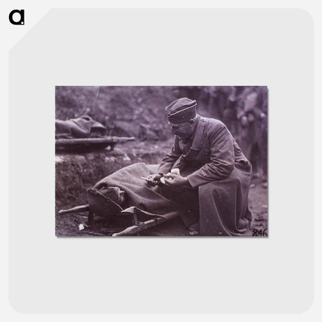 アートポストカード-Capt. G.E. West ARC Talking to Wounded, Argonne Forest
 - 国立医学図書館 Postcard.