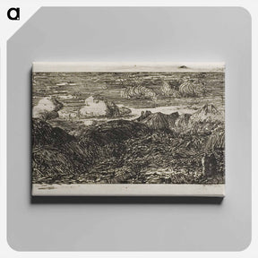 アートパネル-Mountain Landscape - オディロン ルドン Canvas.