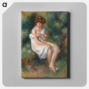 アートパネル-The Bather - ピエール オーギュスト ルノワール Canvas.