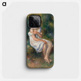 The Bather - Pierre Auguste Renoir Phone Case.