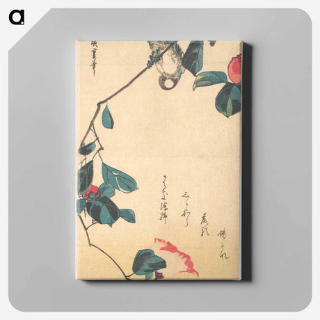 アートパネル-Camellia and Bullfinch
 - 歌川 広重 Canvas.