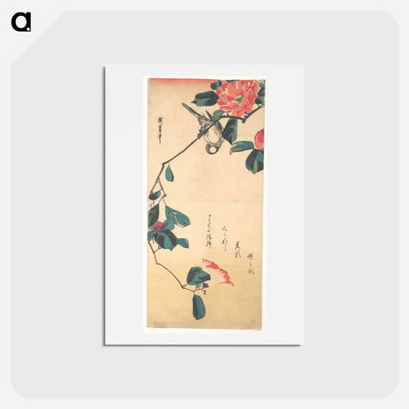 アートポストカード-Camellia and Bullfinch
 - 歌川 広重 Postcard.