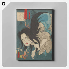 アートパネル-Portrait of a Distressed Woman
 - 歌川 国貞 Canvas.