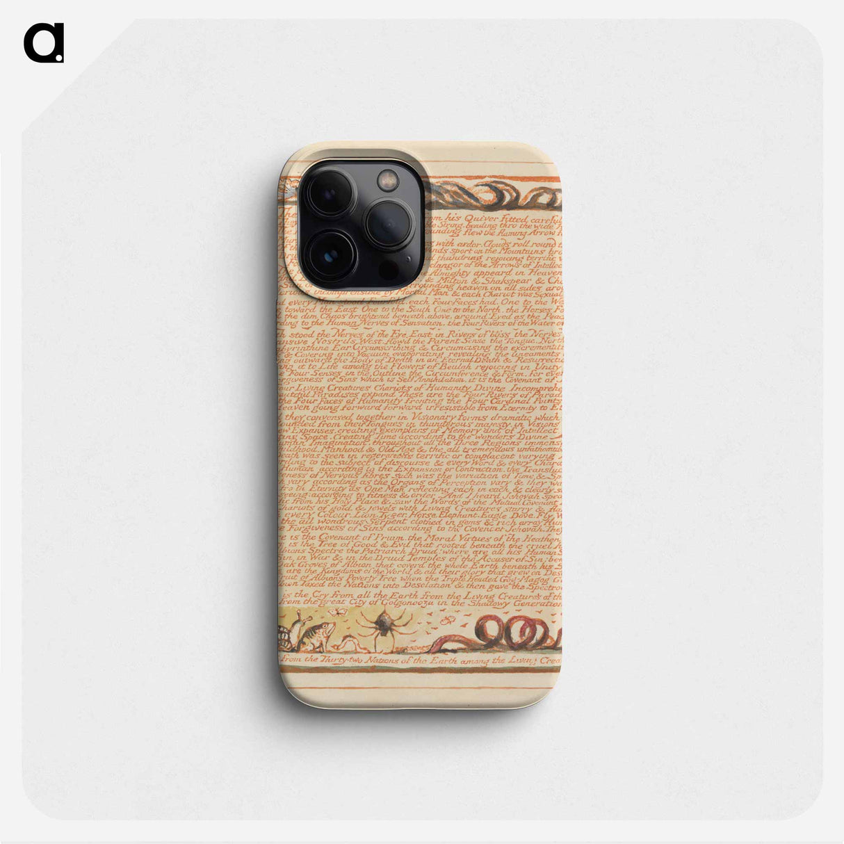 Jerusalem, Plate 98, "Then each an Arrow flaming...." - William Blake Phone Case.