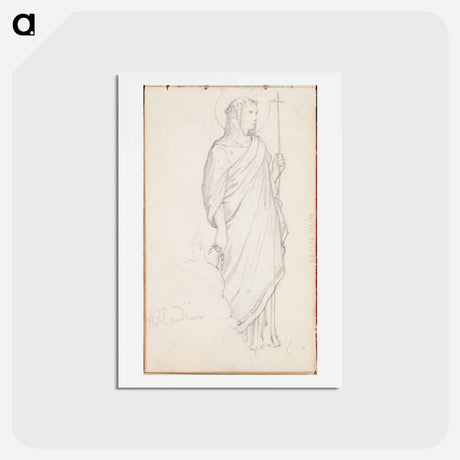 アートポストカード-(unknown) part of a sketchbook - アルバート エーデルフェルト Postcard.