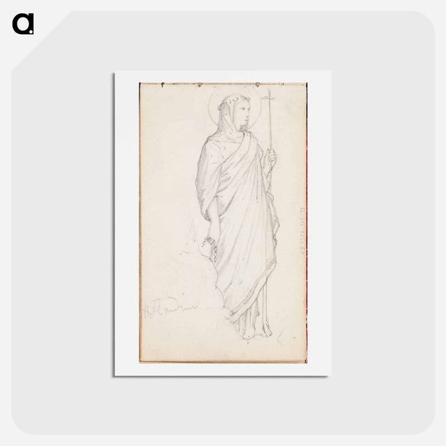 アートポストカード-(unknown) part of a sketchbook - アルバート エーデルフェルト Postcard.