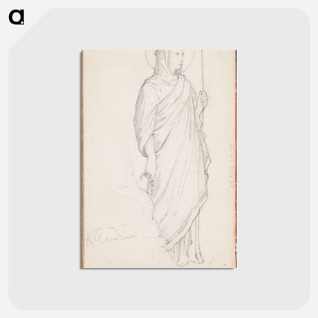 アートポストカード-(unknown) part of a sketchbook - アルバート エーデルフェルト Postcard.