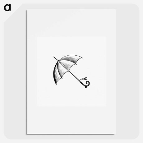 アートポスター-Victorian Umbrella Engraving
 - 大英図書館 Poster.