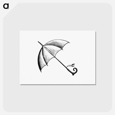 アートポストカード-Victorian Umbrella Engraving
 - 大英図書館 Postcard.