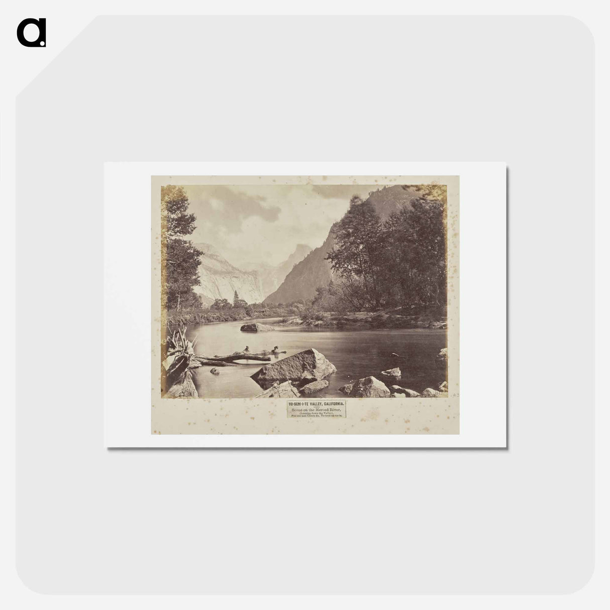 アートポストカード-Yo-Sem-i-te Valley, California
 - エドワード マイブリッジ Postcard.