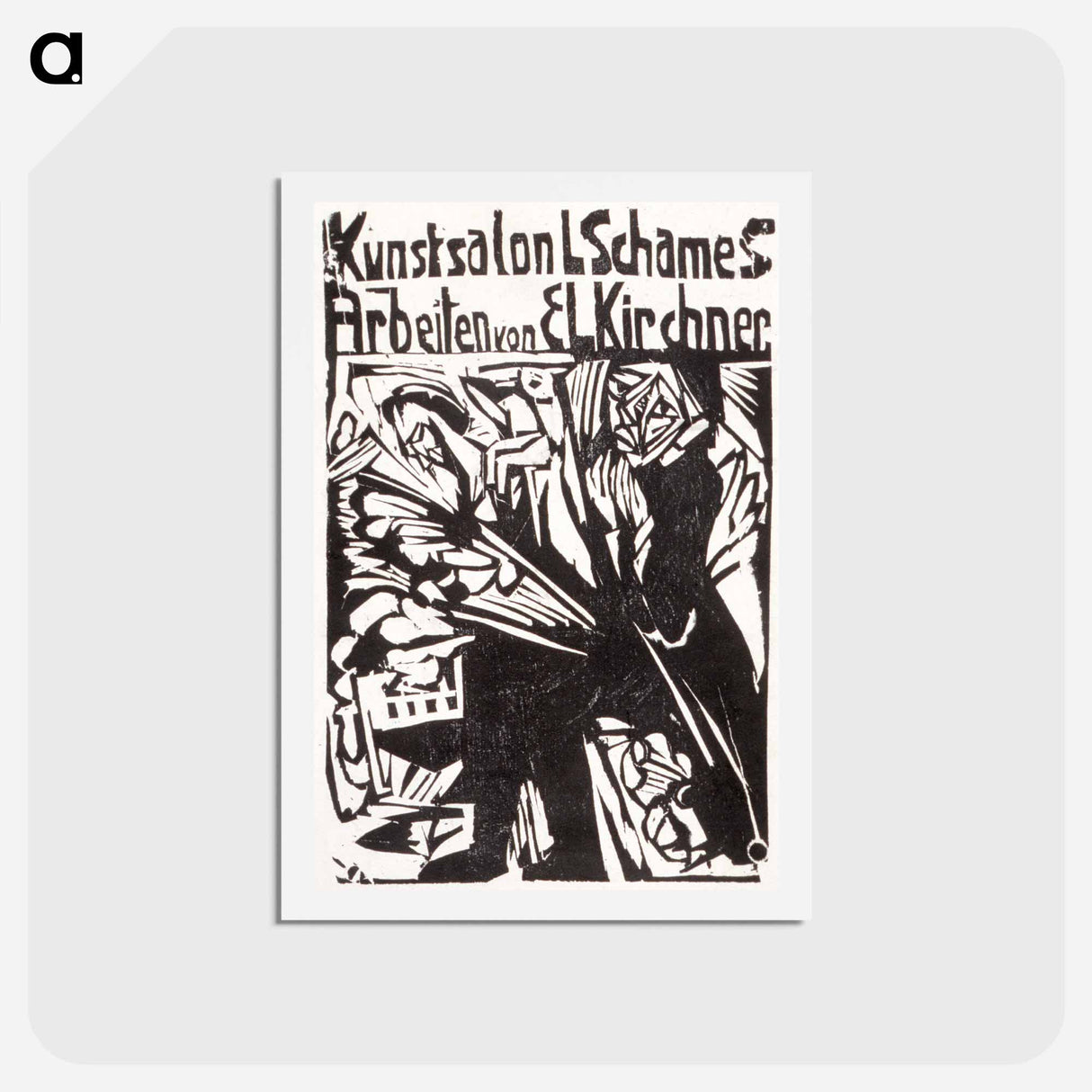 アートポストカード-Catalogue of the E. L. Kirchner exhibition, Galerie Schames, Frankfurt - エルンスト ルートヴィヒ キルヒナー Postcard.