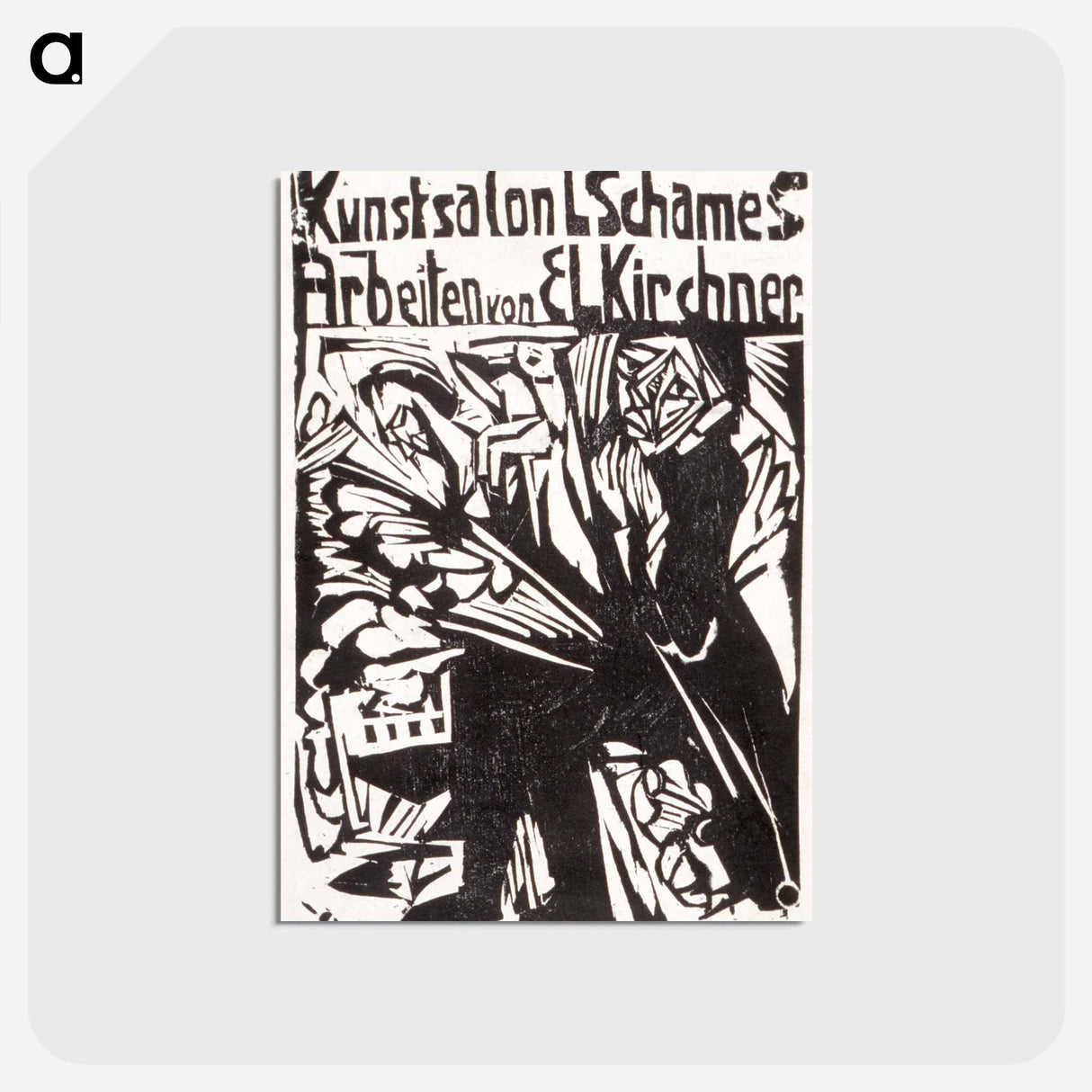 アートポストカード-Catalogue of the E. L. Kirchner exhibition, Galerie Schames, Frankfurt - エルンスト ルートヴィヒ キルヒナー Postcard.