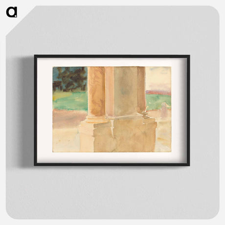 アートポスター-Frascati, Architectural Study - ジョン シンガー サージェント Poster.
