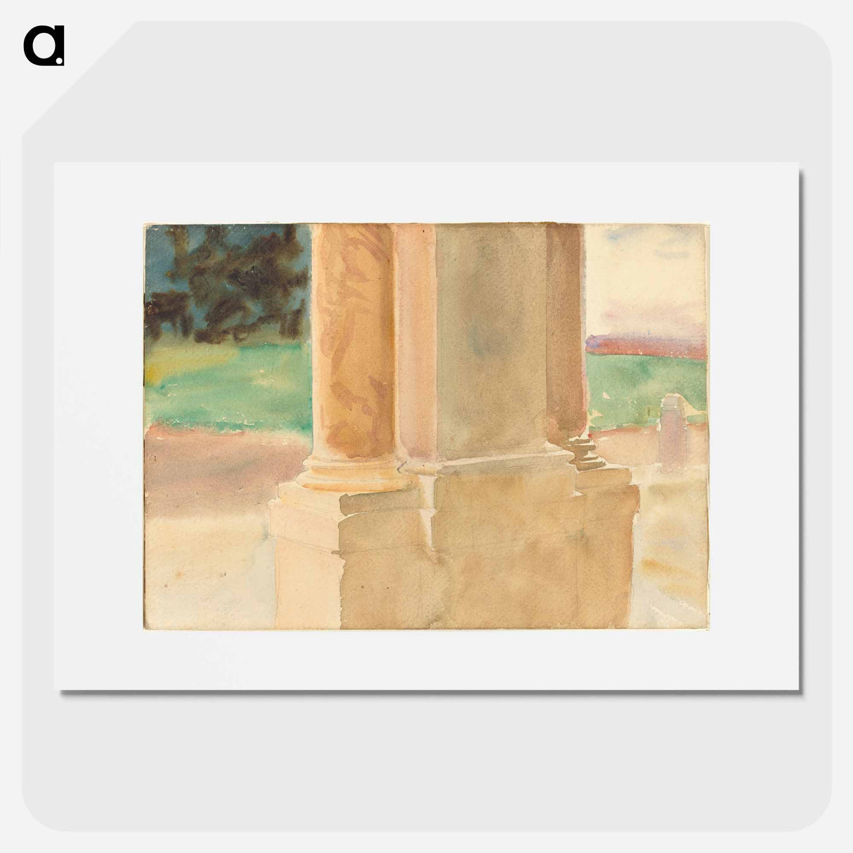 Frascati, Architectural Study - John Singer Sargent Poster.