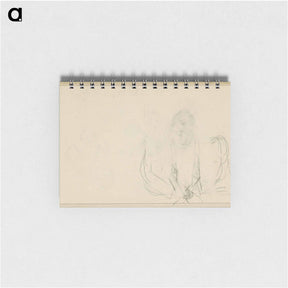 アートメモ帳-Vrouwenkop en een torso met een jas - ユリー デ フラーハ Memo.