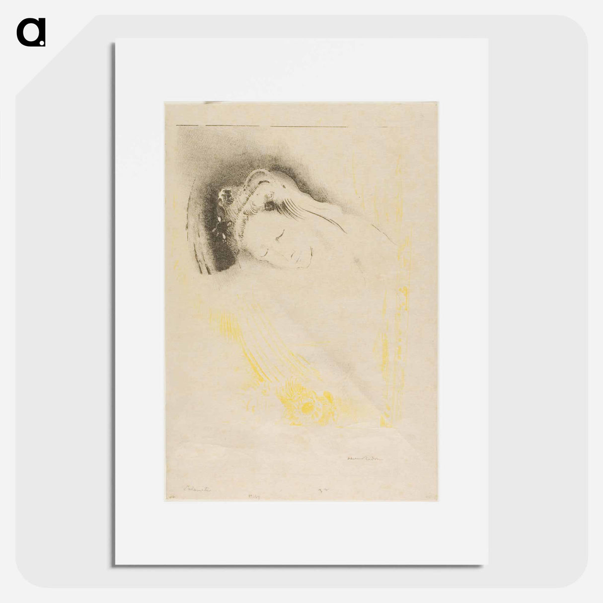 The Shulamite - Odilon Redon Poster.