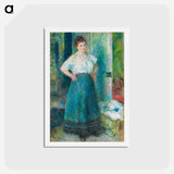 アートポストカード-The Laundress - ピエール オーギュスト ルノワール Postcard.