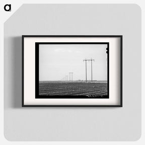 アートポスター-Power Lines, Dawson County
 - ラッセル リー Poster.