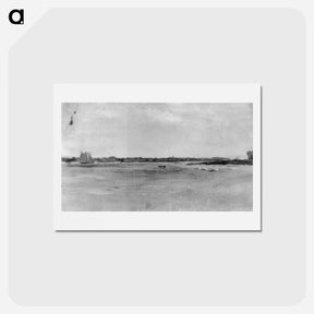 アートポストカード-Sailboats Racing' study of the Delaware River - トーマス エイキンズ Postcard.