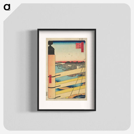 アートポスター-Nihonbashi Bridge and Edobashi Bridge
 - 歌川 広重 Poster.