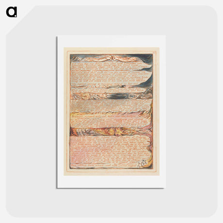 アートポストカード-But when they saw Albion.... - ウィリアム ブレイク Postcard.