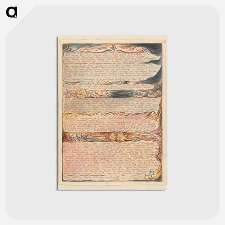 アートポストカード-But when they saw Albion.... - ウィリアム ブレイク Postcard.