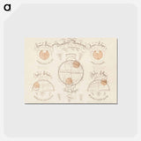 アートポストカード-Solar and Lunar Eclipse Diagrams
 - ボストン公共図書館 Postcard.