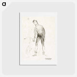 アートポストカード-Zimmerman and His Machine - アンリ ド トゥールーズ ロートレック Postcard.