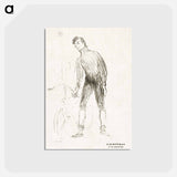 アートポストカード-Zimmerman and His Machine - アンリ ド トゥールーズ ロートレック Postcard.