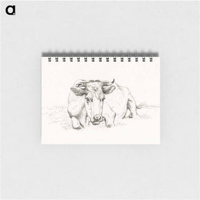 アートメモ帳-Lying cow - ジャン ベルナール Memo.
