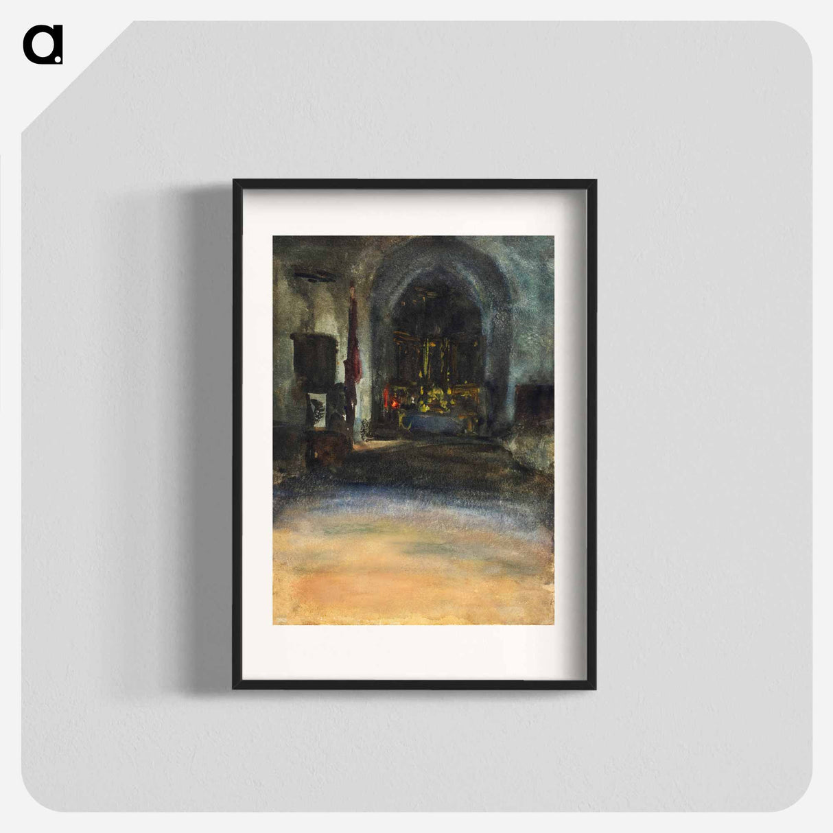 Spanish Church Interior - John Singer Sargent Poster.