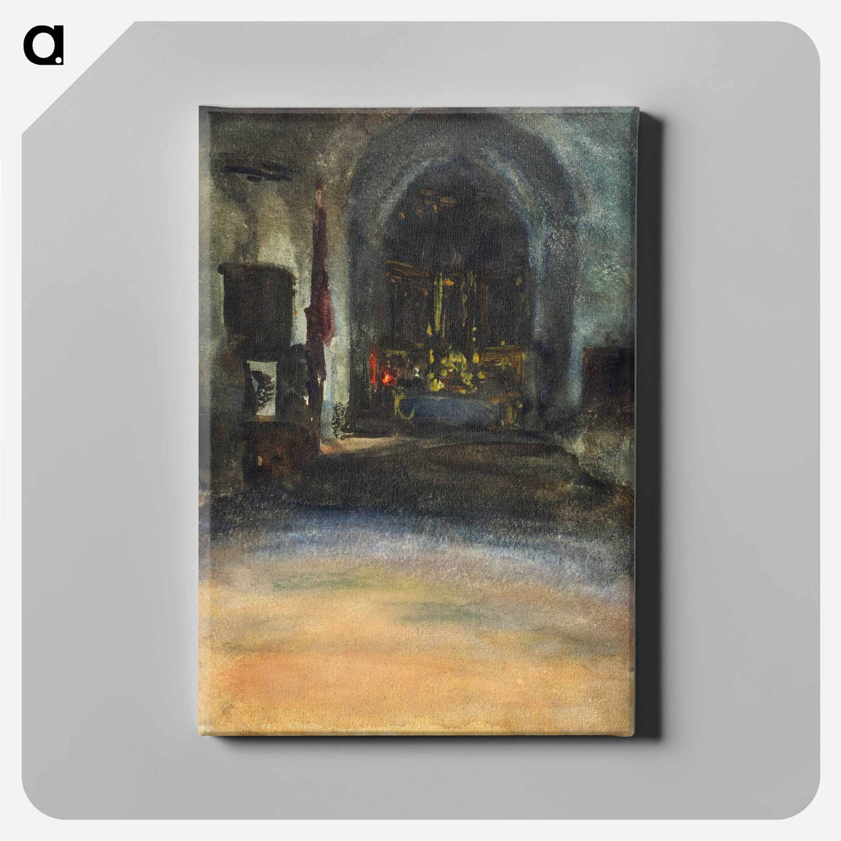 Spanish Church Interior - John Singer Sargent Canvas.