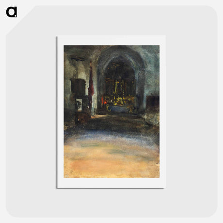 アートポストカード-Spanish Church Interior - ジョン シンガー サージェント Postcard.