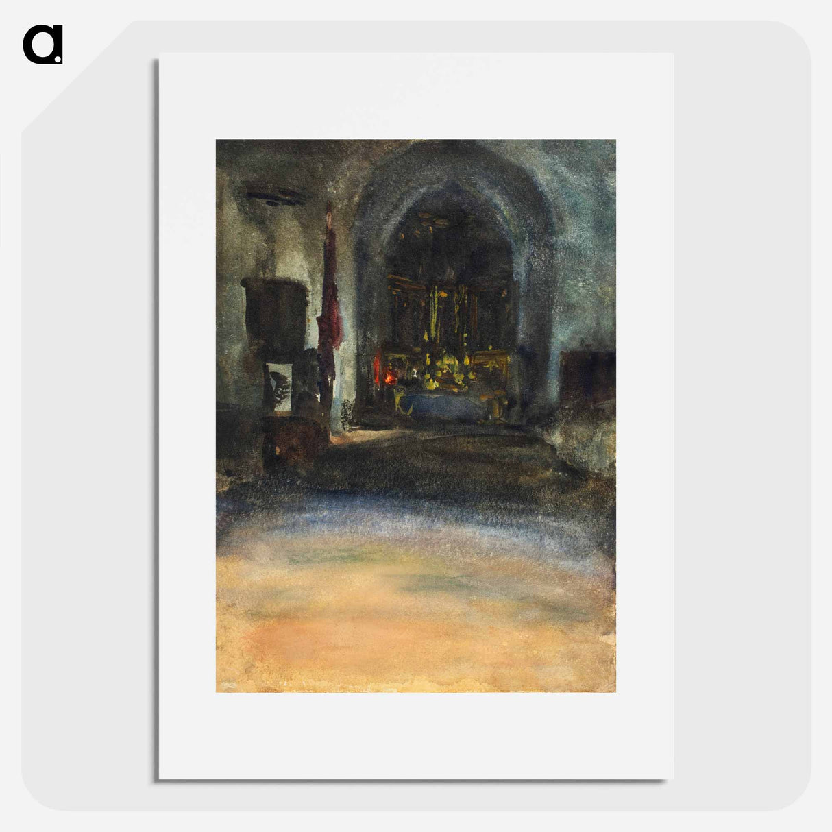 Spanish Church Interior - John Singer Sargent Poster.